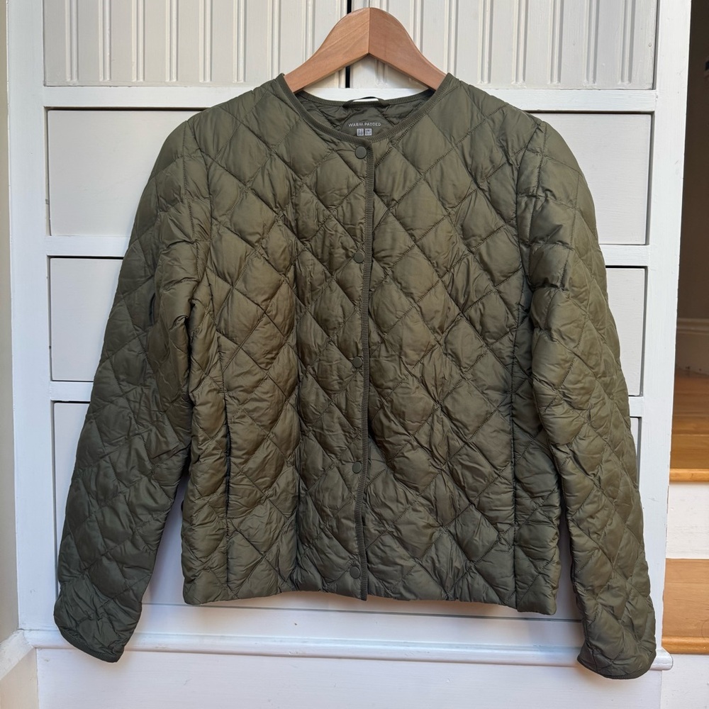 UNIQLO PUFFTECH Quilted Jacket 2023 Edition Olive Light Weight Size Small